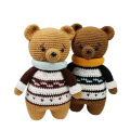 Poupée animale au crochet d&#39;ours en peluche en peluche en peluche en peluche